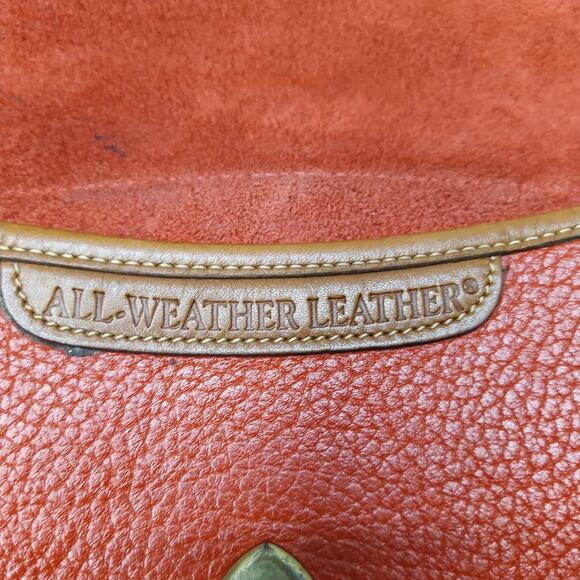 Dooney & Bourke All Weather Leather Red Flap Closure Crossbody Bag - Vintage - Picture 10 of 16